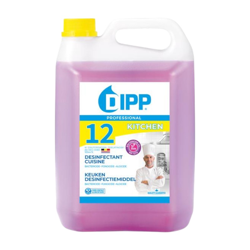 DIPP n° 12 - Desinfectiemiddel voor de keuken - 5L